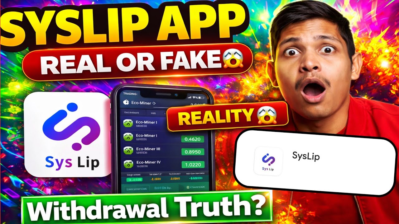 syslip app real or fake 😱 || syslip app withdrawal truth😱|| syslip app real hai ya fake hai👀