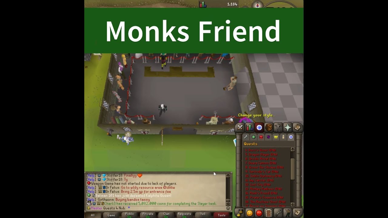 Monks Friend - Grinderscape RSPS
