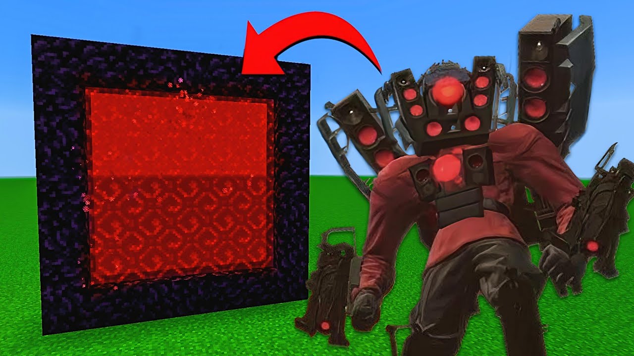 How to Make A Portal To The Titan Speakerman Upgrade Dimension in Minecraft!