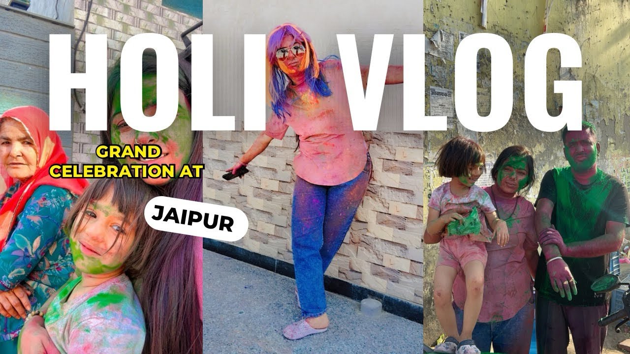 Holi celebration 🌟गोबर से खेली होली 😂@neetu.rajawat4569 