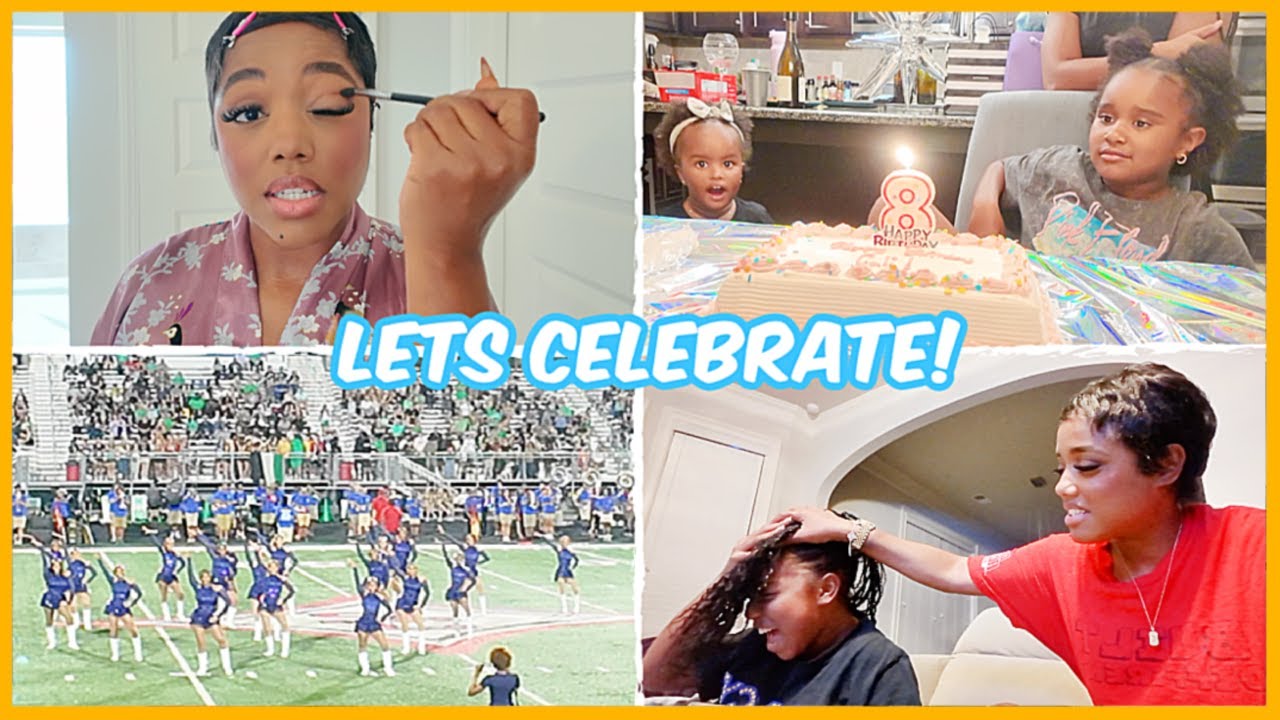 SINGLE MOM VLOG: CELEBRATING MY NIECE'S 8TH BIRTHDAY, YOSHI DANCE AT HALFTIME, GRWM & MORE | Ellarie