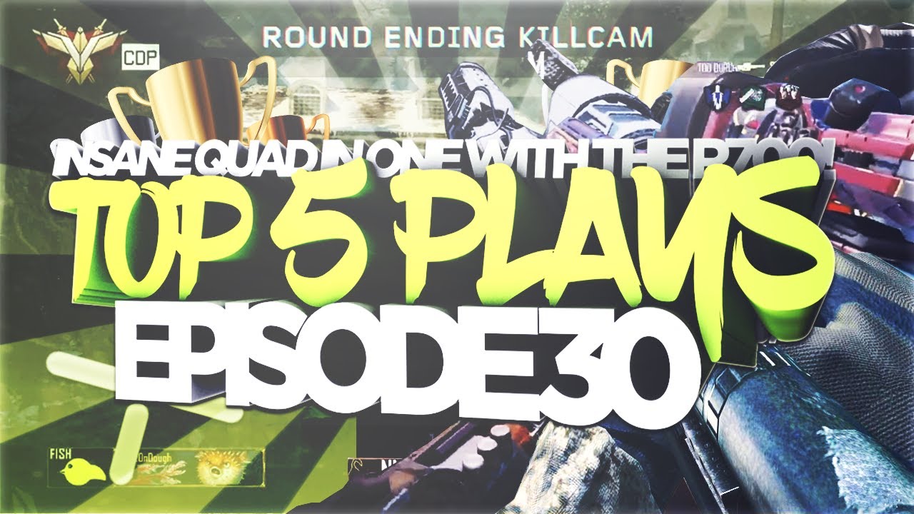 INSANE QUAD IN ONE WITH THE R700! - Top 5 Plays #30 (Multi-CoD Trickshots & Sniping Clips)