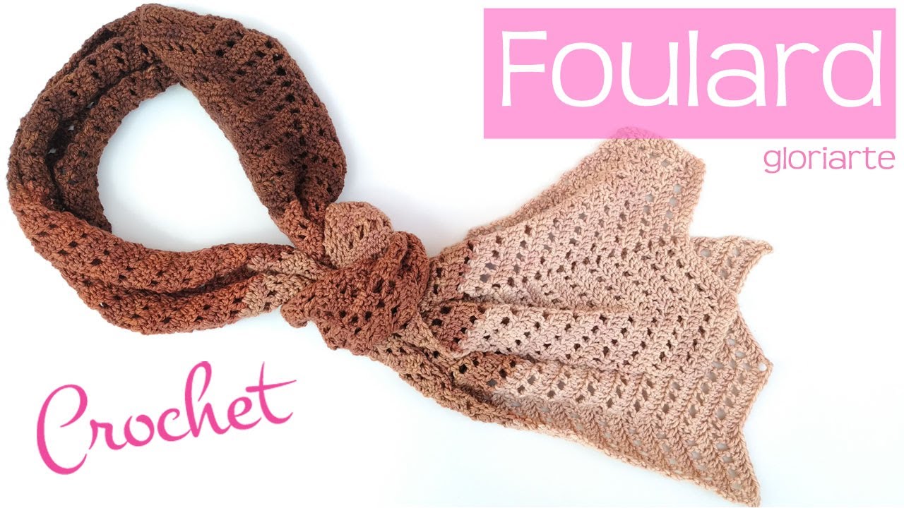 FOULARD, ESTOLA, BUFANDA, CHAL de GANCHILLO. STOLE, SCARF, SHAWL CROCHET.