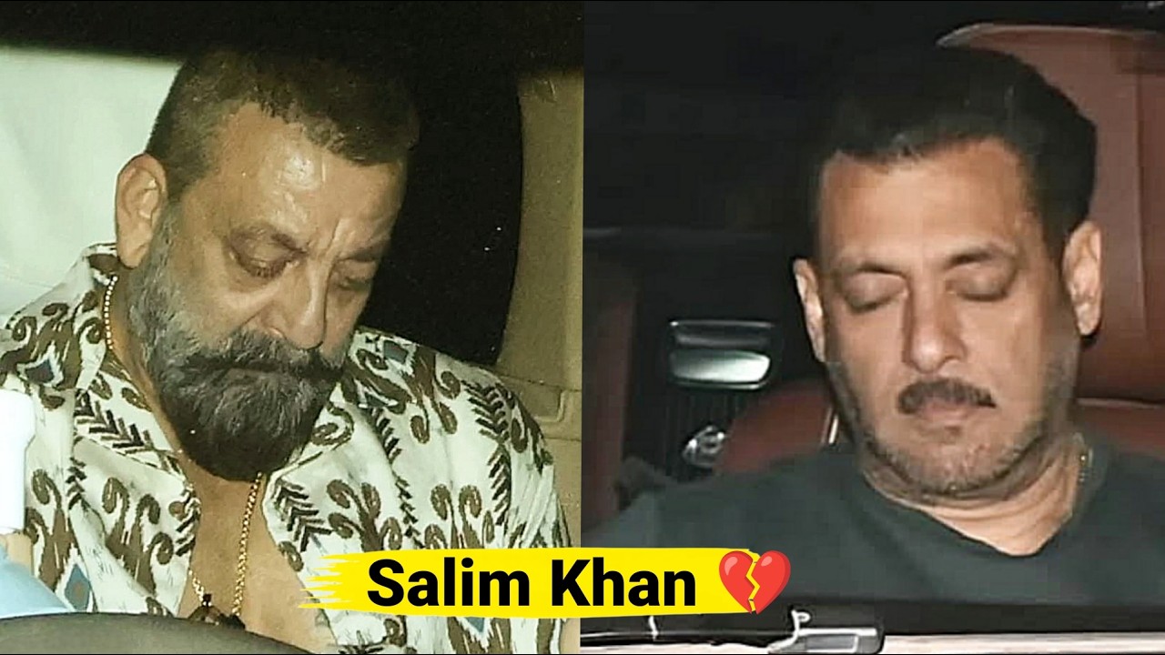 Salman Khan,Sanjay Dutt And Family Memebers Emotional Exit From Hospital After Meet Salim Khan