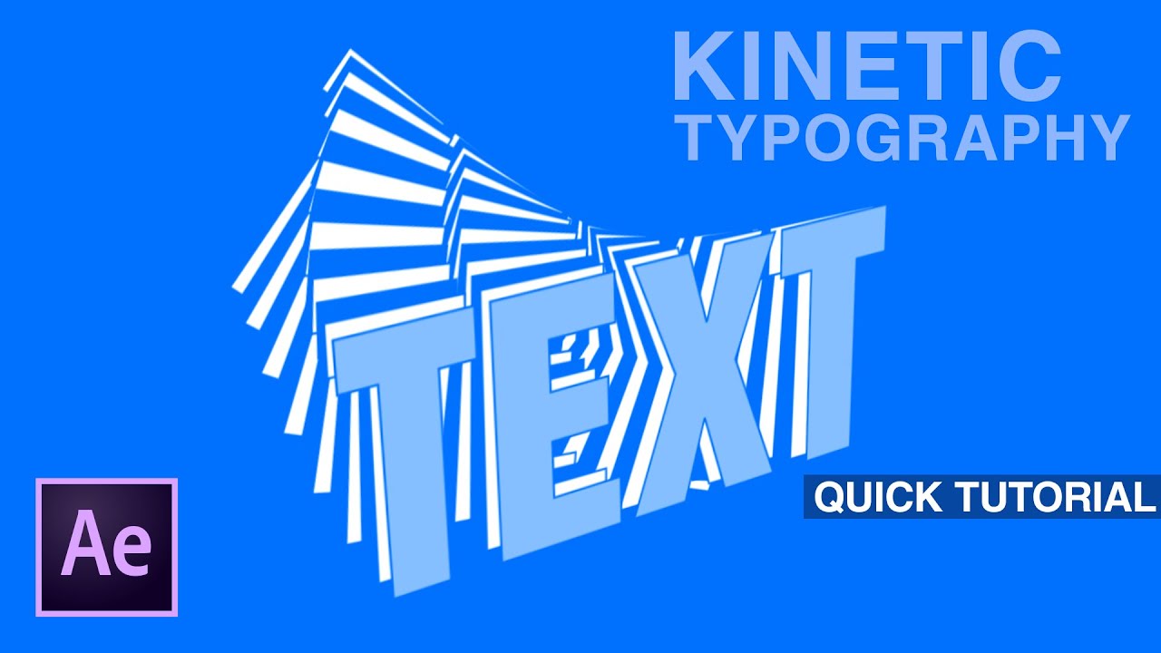 Kinetic Typography Poster Animation in After Effects