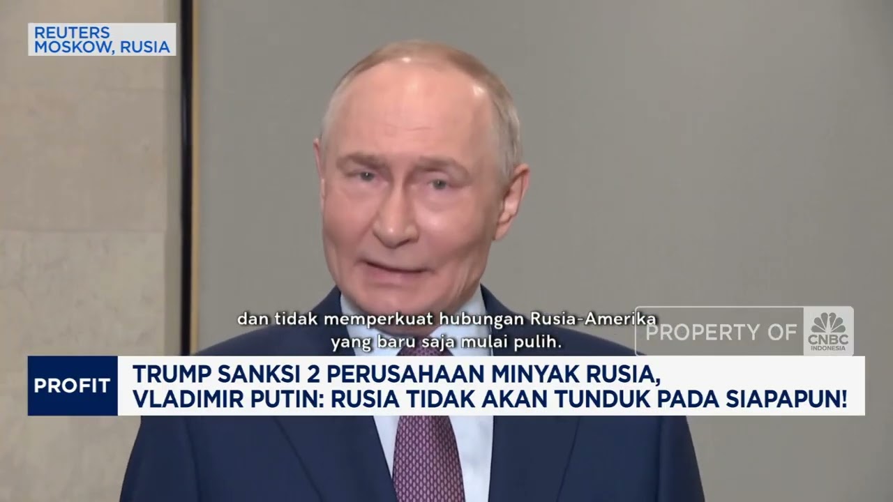Trump Sanksi 2 Perusahaan Minyak Rusia, Putin Sebut Moskow Tidak Akan Tunduk