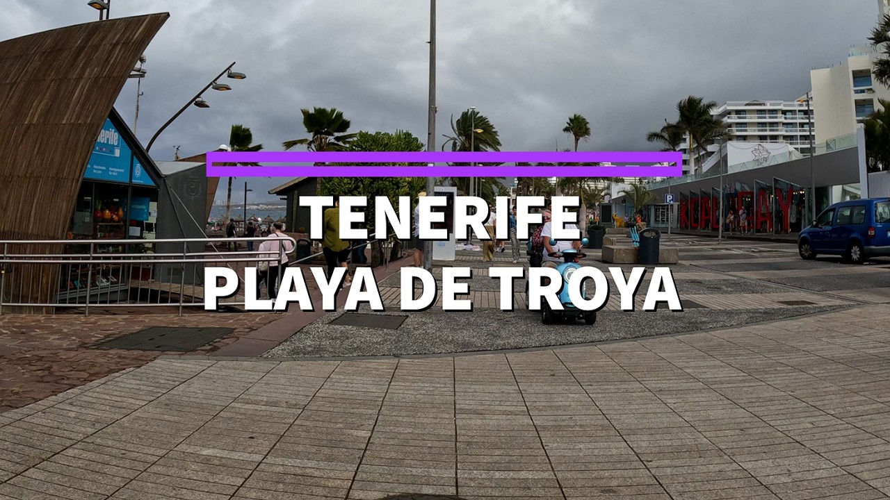Winter in Tenerife, Spain - Walking Around Playa de Troya and Veronicas (Part 2) with Ambient Sound