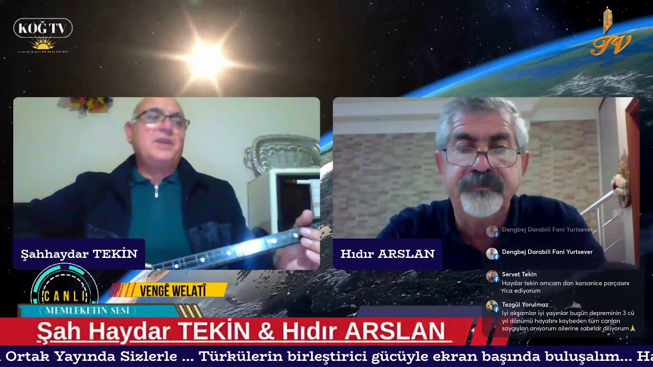 Şah Haydar TEKİN   & Hıdır ARSLAN  ile Vengê Welatî konuk Süleyman GÜZEL