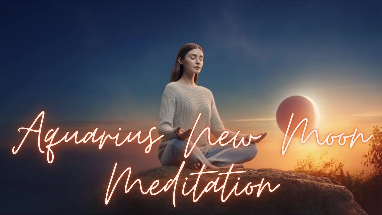 New Moon in Aquarius Solar Eclipse Meditation | Trust the Flow & The Great Reset