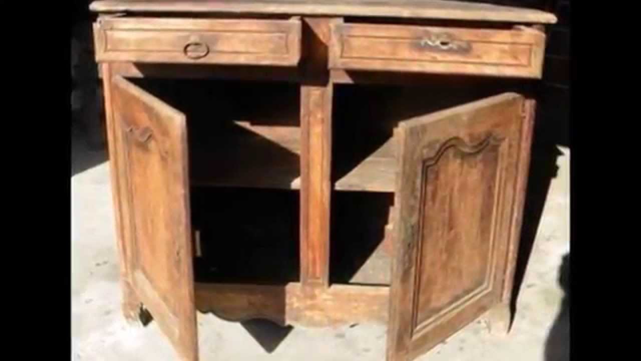 Restauration buffet XIX Avant - Après