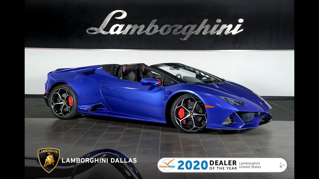 2020 Lamborghini Huracan EVO Spyder Blu Sideris L1319