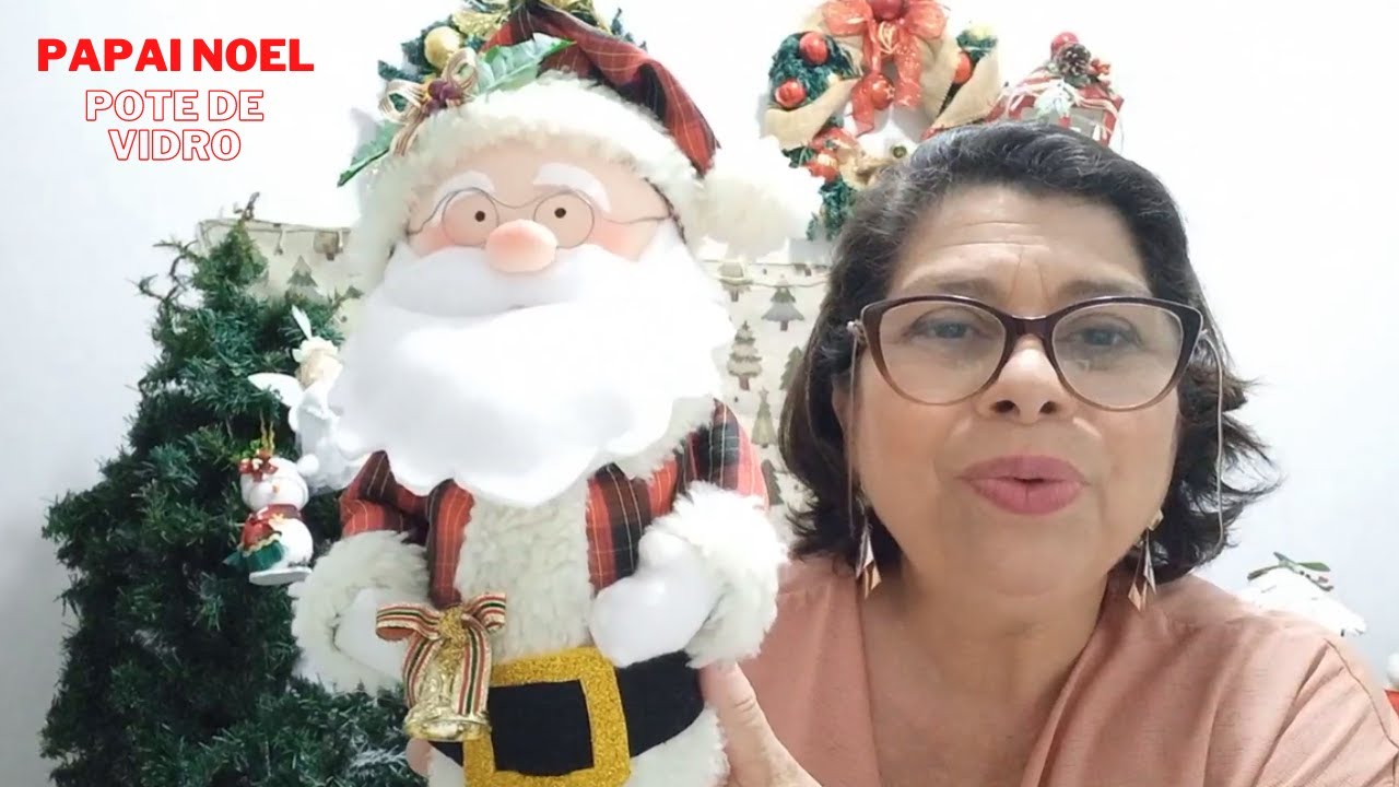 [PASSO A PASSO] 🎅Diy Como fazer um papai noel no pote de vidro / reciclagem / natal