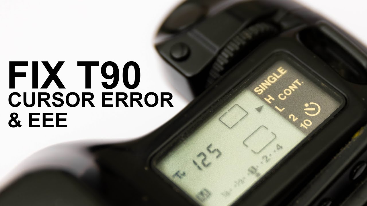 Canon T90 Repair: EEE & blinking cursor error