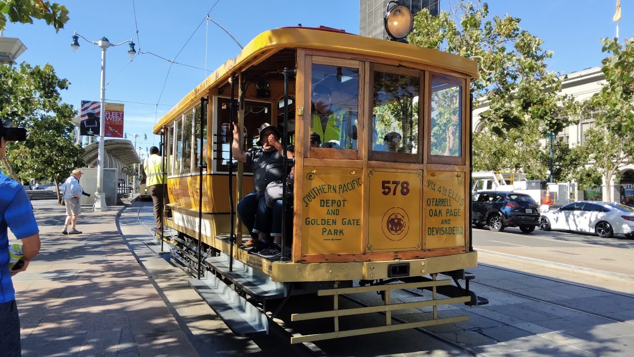 SF Muni Vintage Streetcars at Muni Heritage Weekend 2023