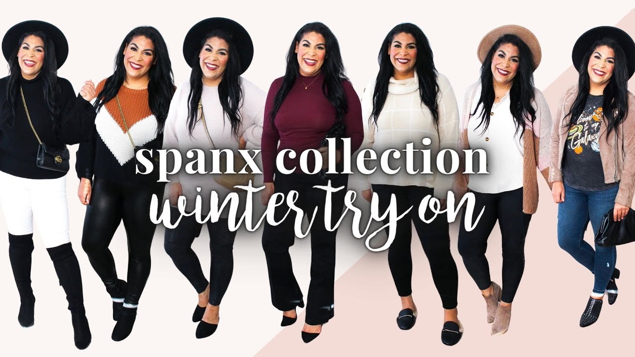 SPANX COLLECTION TRY ON | TRYING ON DIFFERENT SPANX PANTS | queencarlene