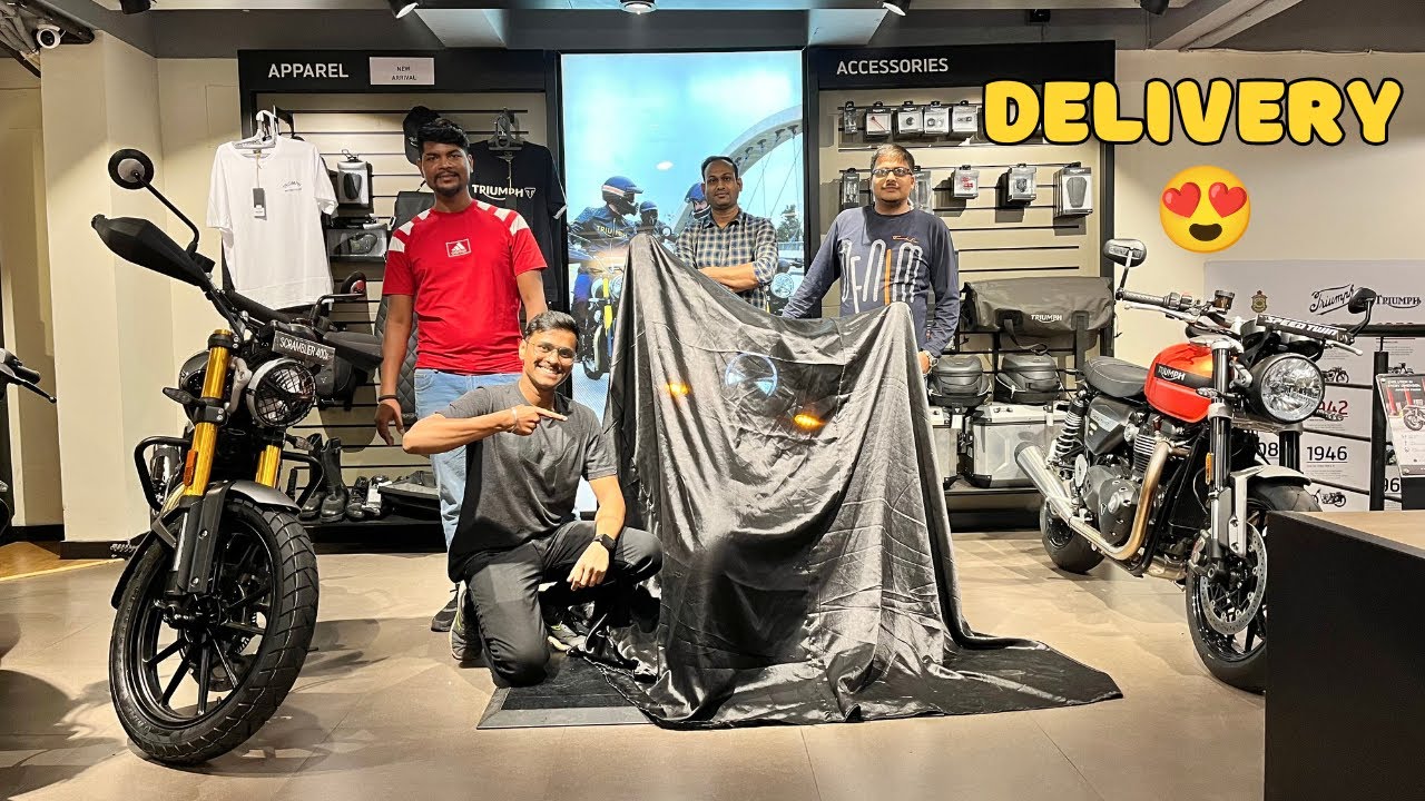 FINALLY TAKING DELIVERY OF THE ALL NEW TRIUMPH SPEED 400 BIKE 😍 I @SouRikMotoworld