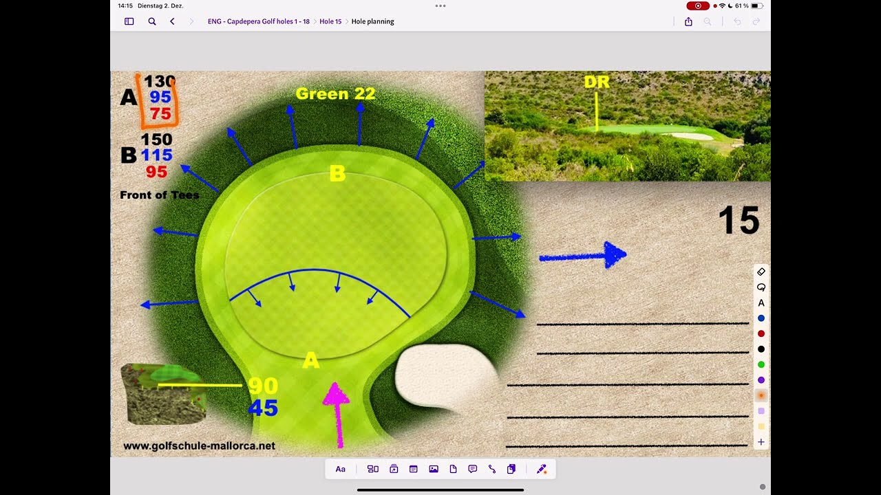 Hole 15 - Golf Strategy & Tournament Preparation – Short Game and Wind Play | Mallorca Golf Coaching