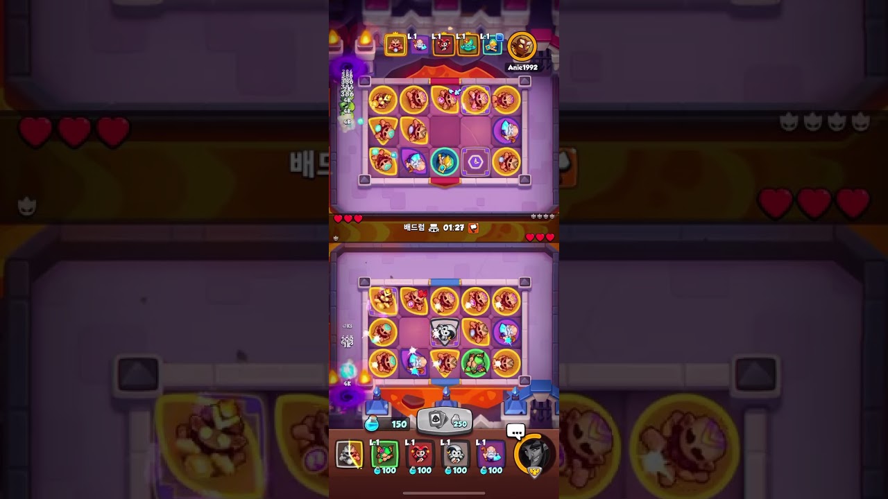 [러쉬로얄] 수도승덱 vs 수도승덱. 과연, 승자는?