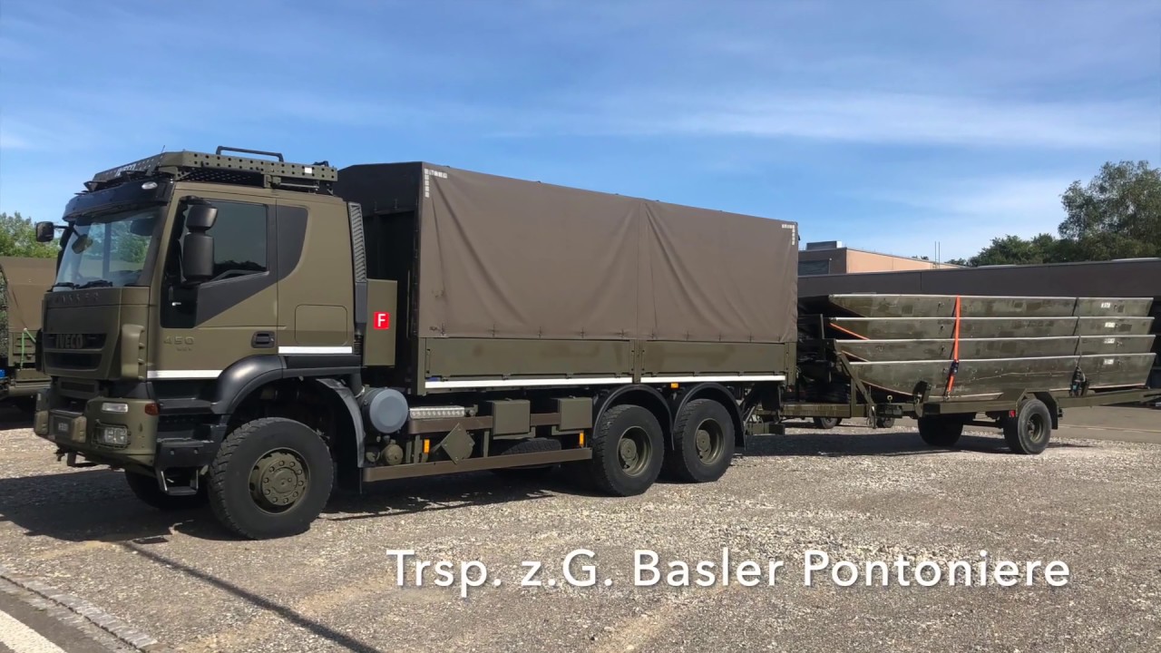 Trsp z.G. Basler Pontoniere | Motfahrer der Schweizer Armee
