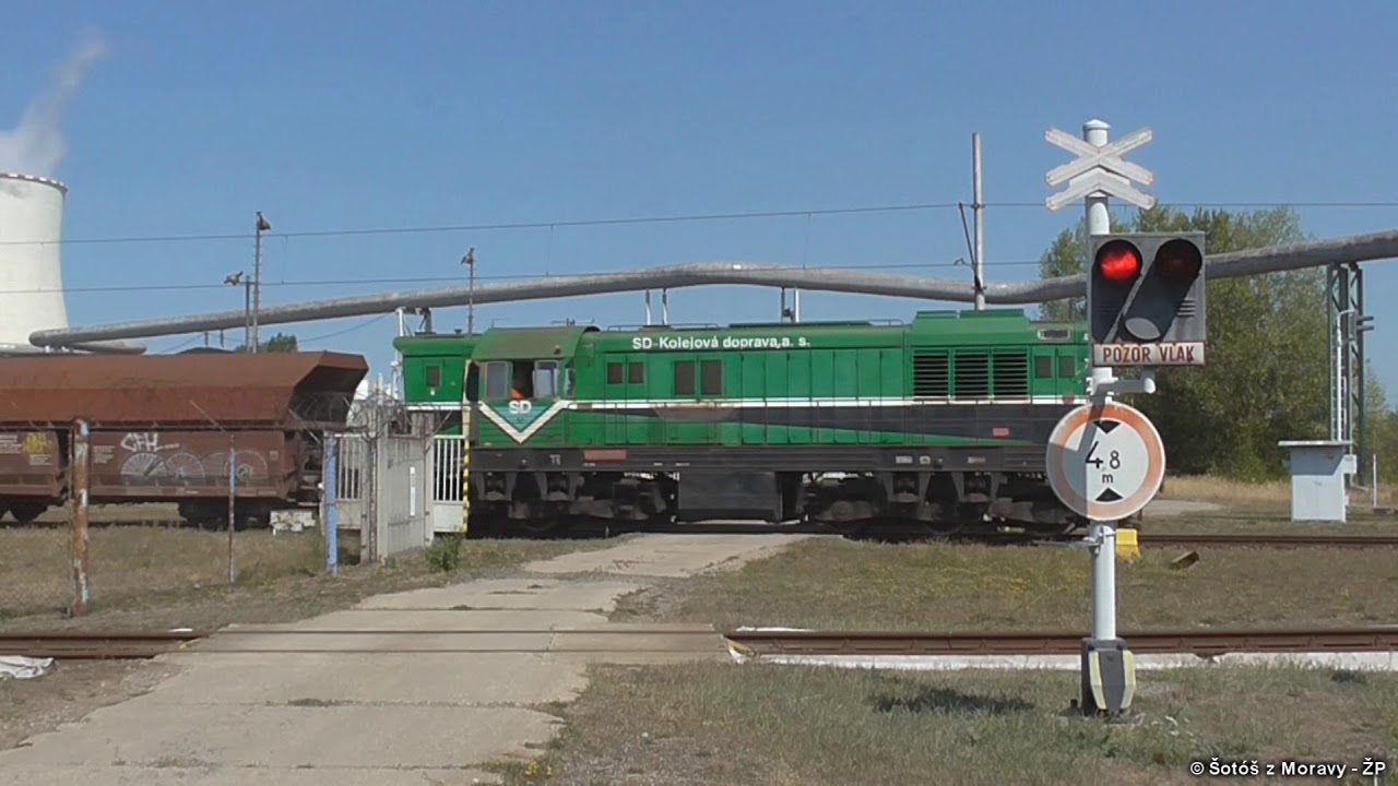 Železniční přejezd EMě / Elektrárna Mělník (vlečka / výstražníky AŽD 71) │ 20.8. 2018