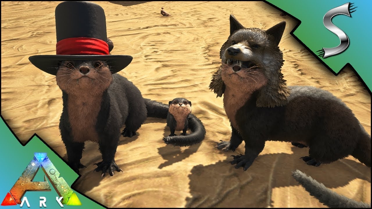 ARK OTTER TAMING! HOW TO TAME AND BREEDING! BABY OTTERS + HATS! - Ark: Survival Evolved [S4E30]