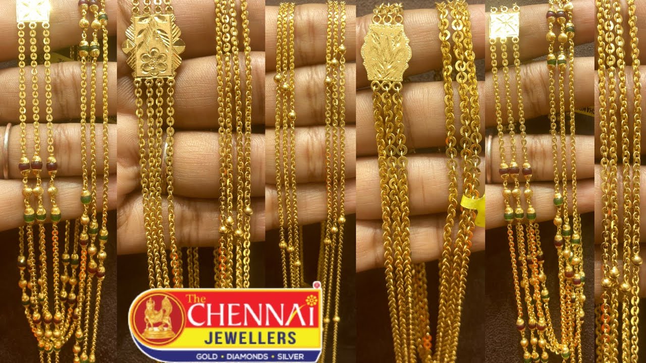 9గ్రాముల నుండి చంద్రహారాలు//Light weight chandraharam and step chains collection with price