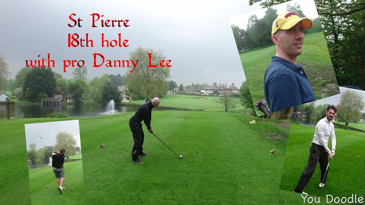 St Pierre, 18th hole with pro Danny Lee