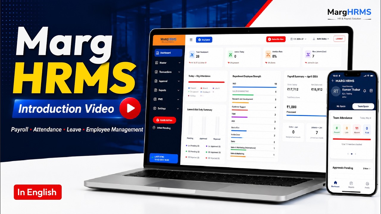 Complete HRMS Portal Process | Employee Management, Attendance, Payroll & Reports | English