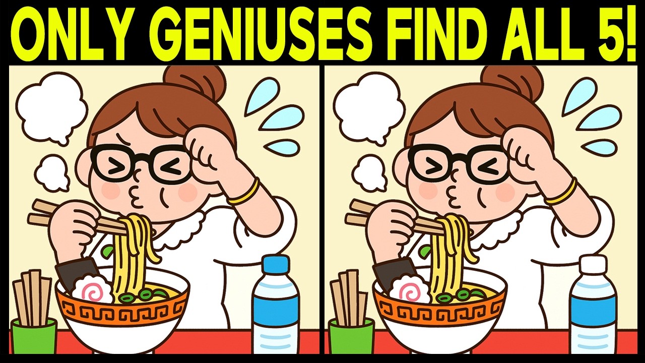 Find the 5 Differences | Quick Vision Challenge for Adults