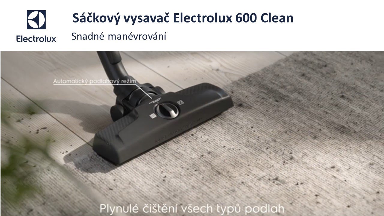 S&aacute;čkov&yacute; vysavač Electrolux 600 Clean