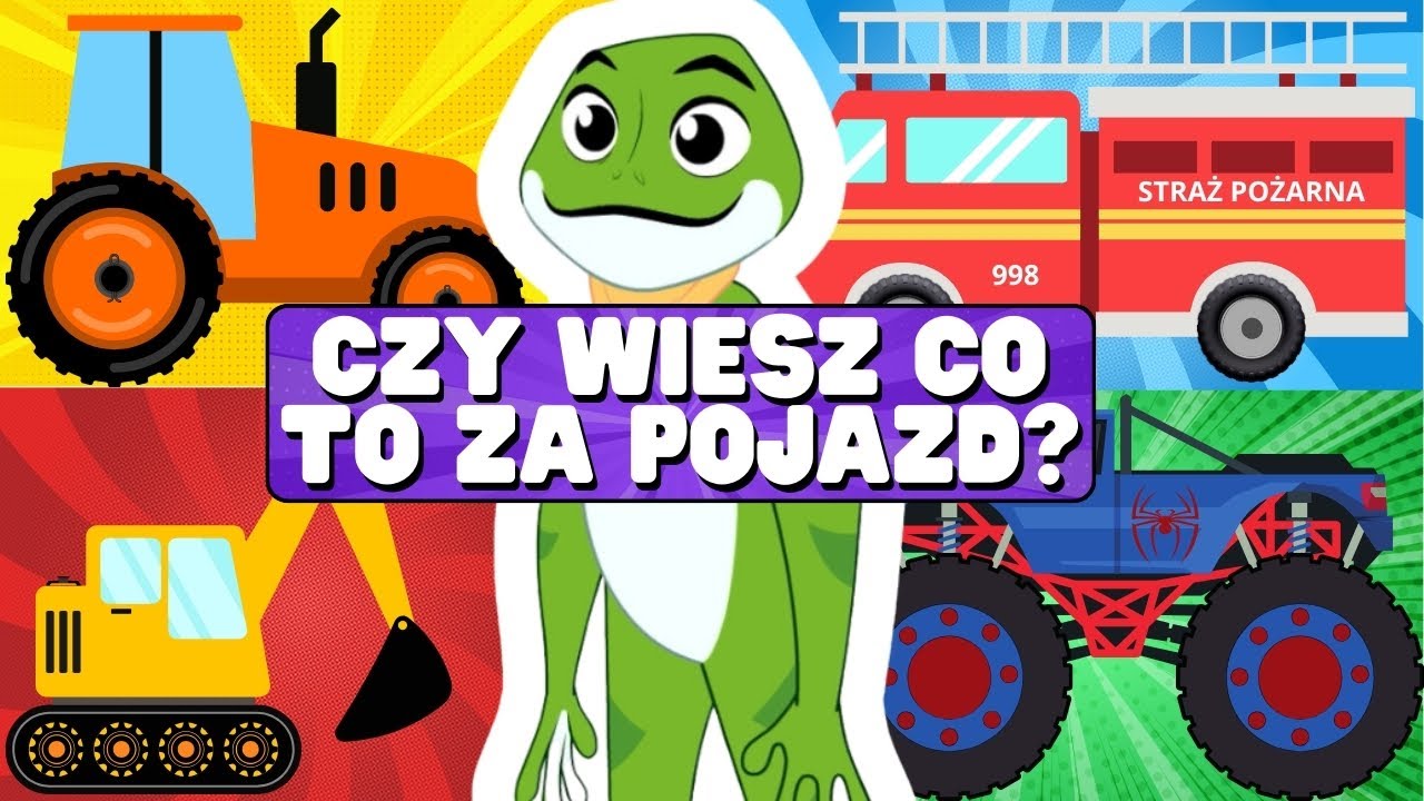 POJAZDY DLA DZIECI - Bajka po polsku - Nauka pojazdów dla najmłodszych 🚜🚒🚓
