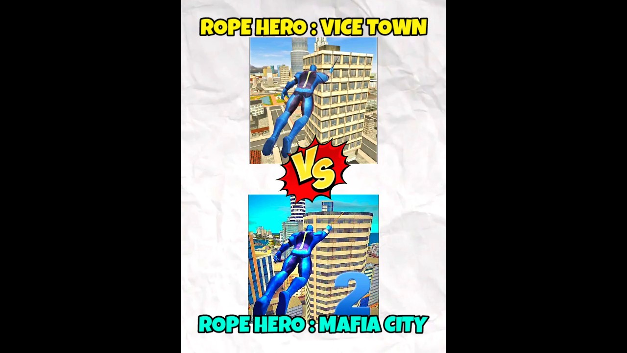 ROPE HERO VICE TOWN VS MAFIYA CITY 🔥 WHICH IS BEST? | 