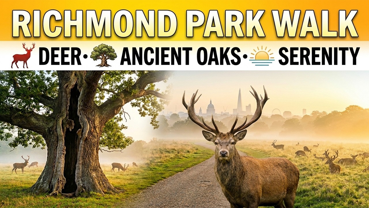 Deer, Ancient Oaks & Serenity | Richmond Park Walk | London