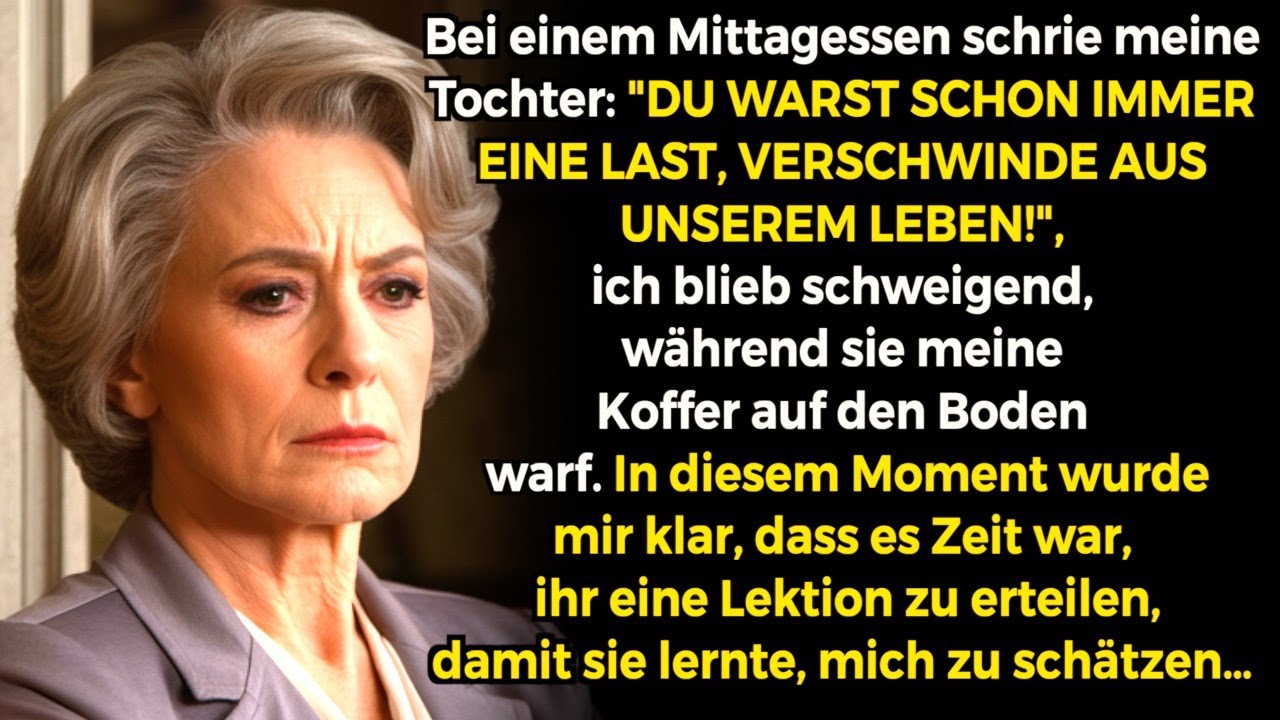 Du Warst Schon Immer Eine Last ‚Verschwinde Aus Unserem Leben!‘Schrie Meine Tochter Beim Mittagessen