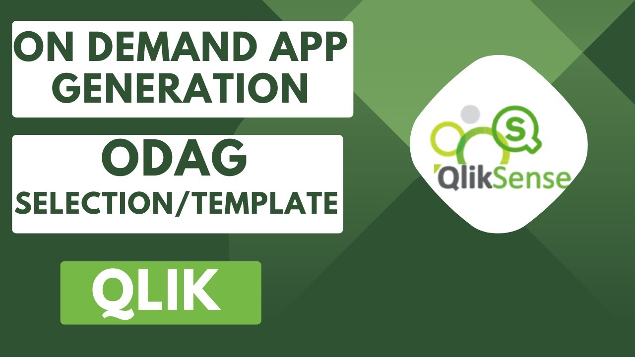 ODAG - On Demand App Generation in Qliksense #qlik #qliksense #qlikcloud #qliksaas