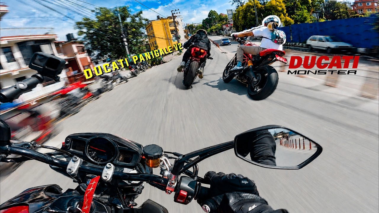 Chasing 2 Ducati 🥵/ hyper ride🚀 \ Nepal superbike 