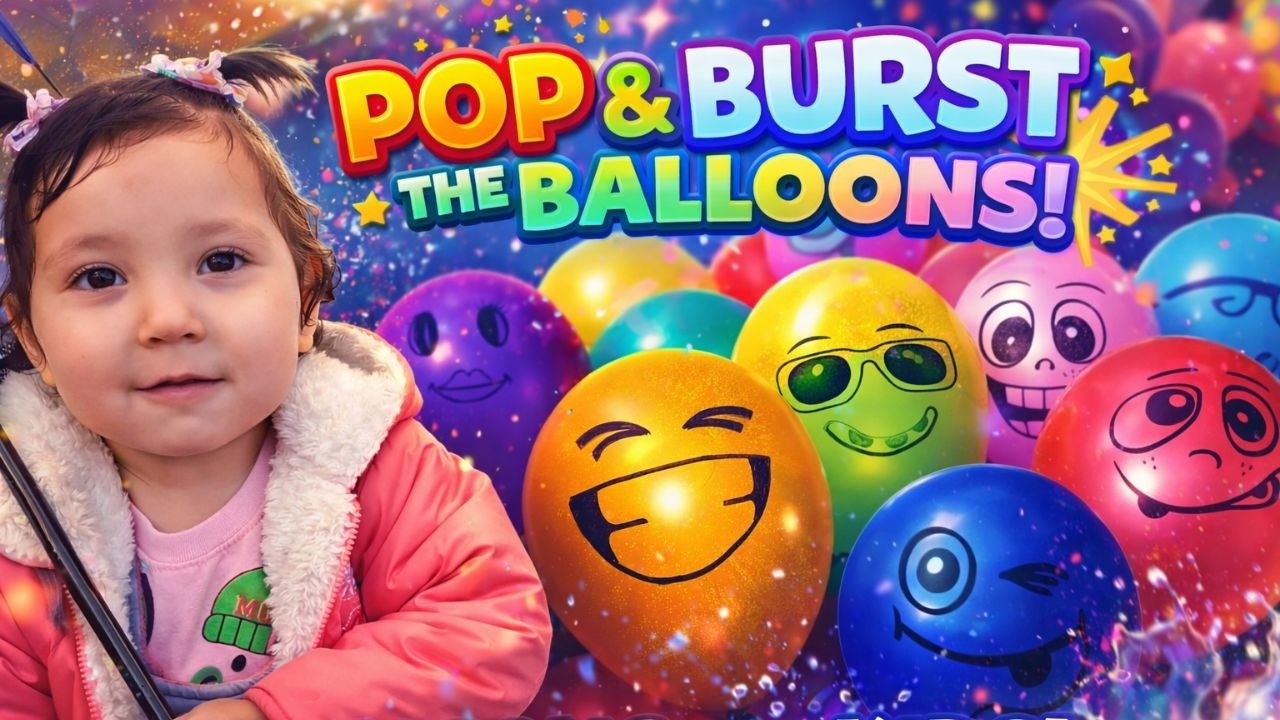 POP & BURST THE BALLOONS! 🎈💥 Super Fun Kids Song with Colorful Surprise Pops!