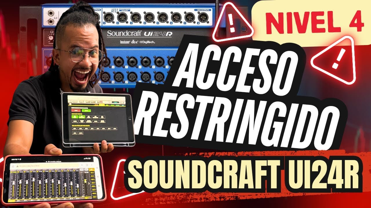Convierte tu Móvil en Monitor y Controla Accesos en la Soundcraft UI24R.