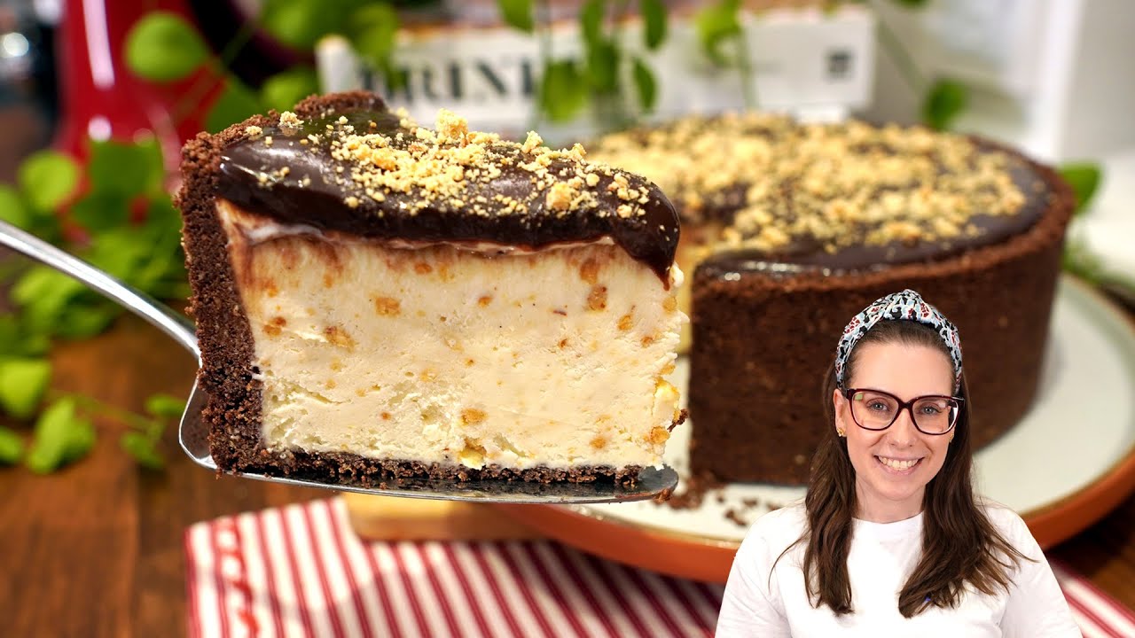 A MELHOR TORTA SORVETE QUE EU JA COMI! TORTA SORVETE DE PAÇOCA COM BRIGADEIRO, FÁCIL!