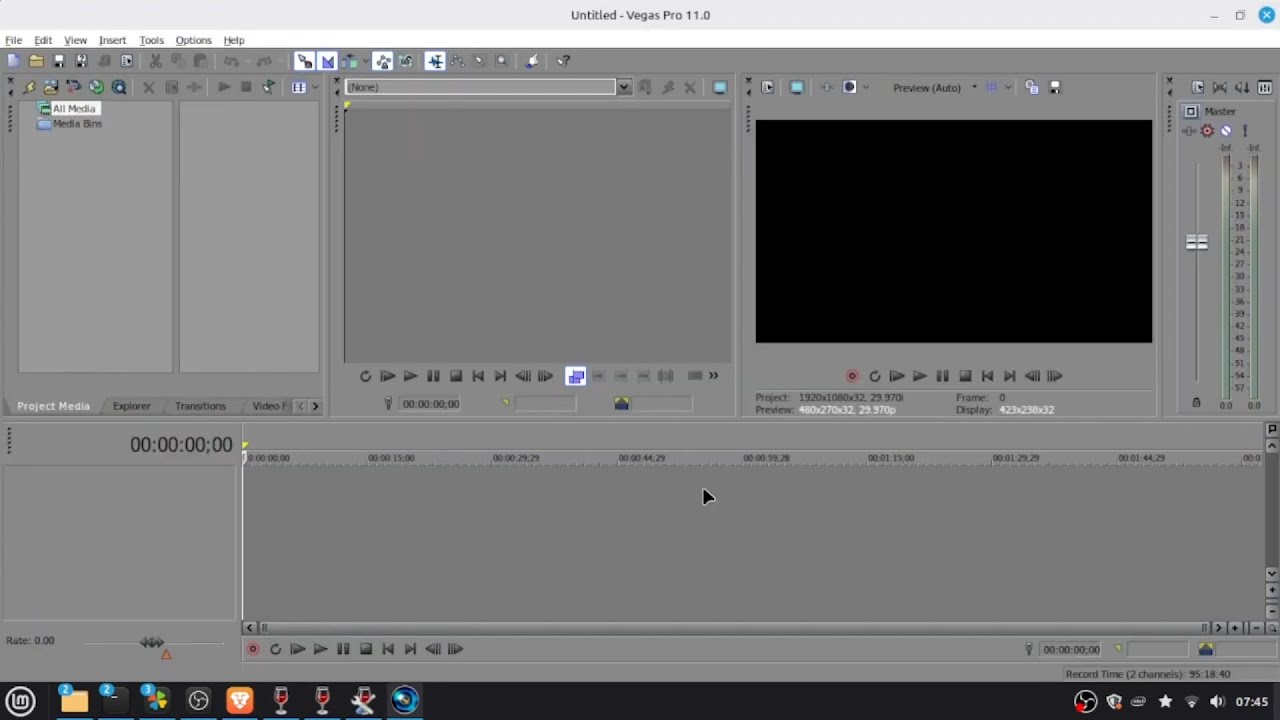 Installing and Running Vegas Pro 11 on Linux Mint 22.2