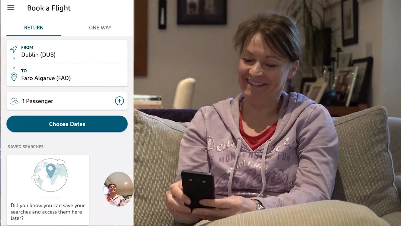 UX Design - Usability test using airline booking apps RyanAir and AerLingus