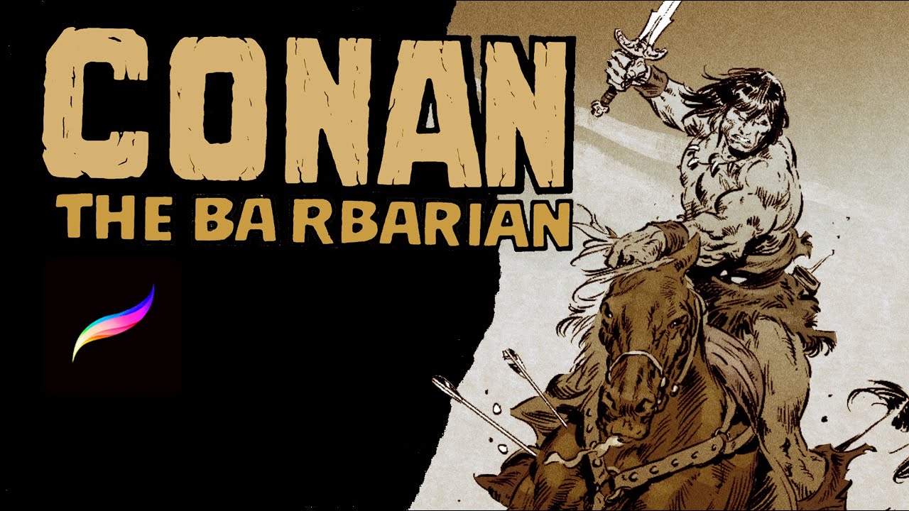 Conan rider time lapse drawing