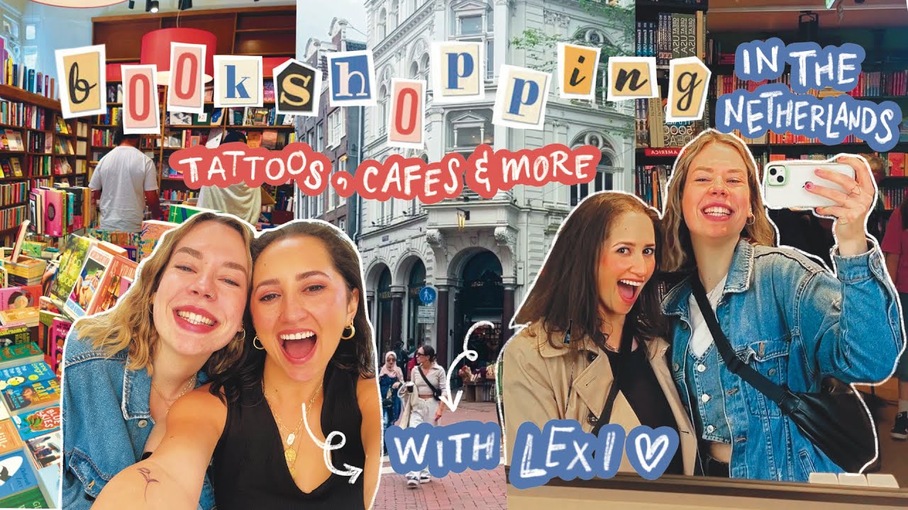 cozy BOOKSHOPPING VLOG 📙🌿⛈️ visiting the best bookstores in The Netherlands ft. @alexandraroselyn