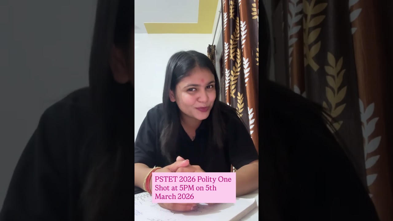 PSTET Polity One Shot Marathon 2026!