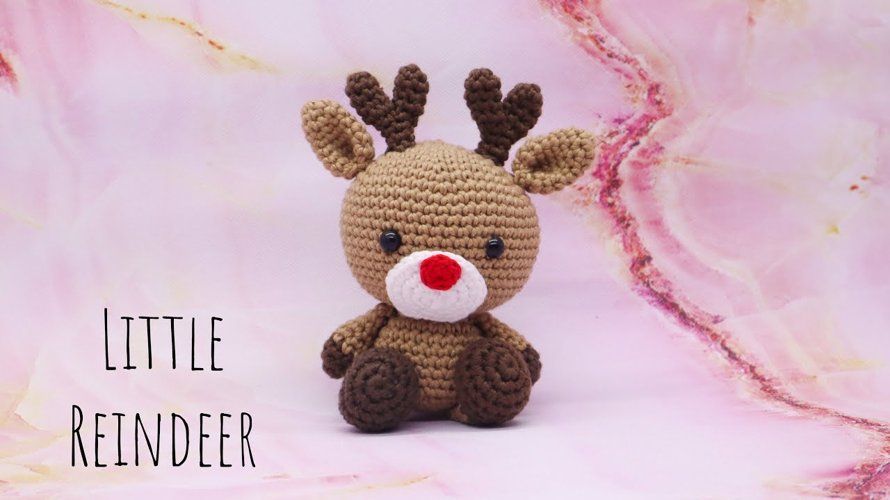 Cute Little Reindeer Amigurumi Crochet Doll Tutorial | Christmas Gift Idea 🎁 