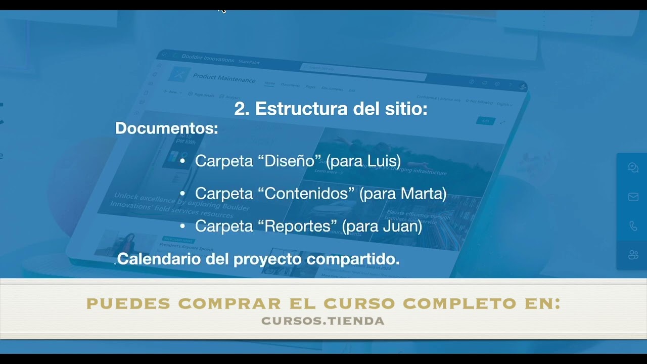 SharePoint - Tema 1.3 Ejemplo de uso colaborativo