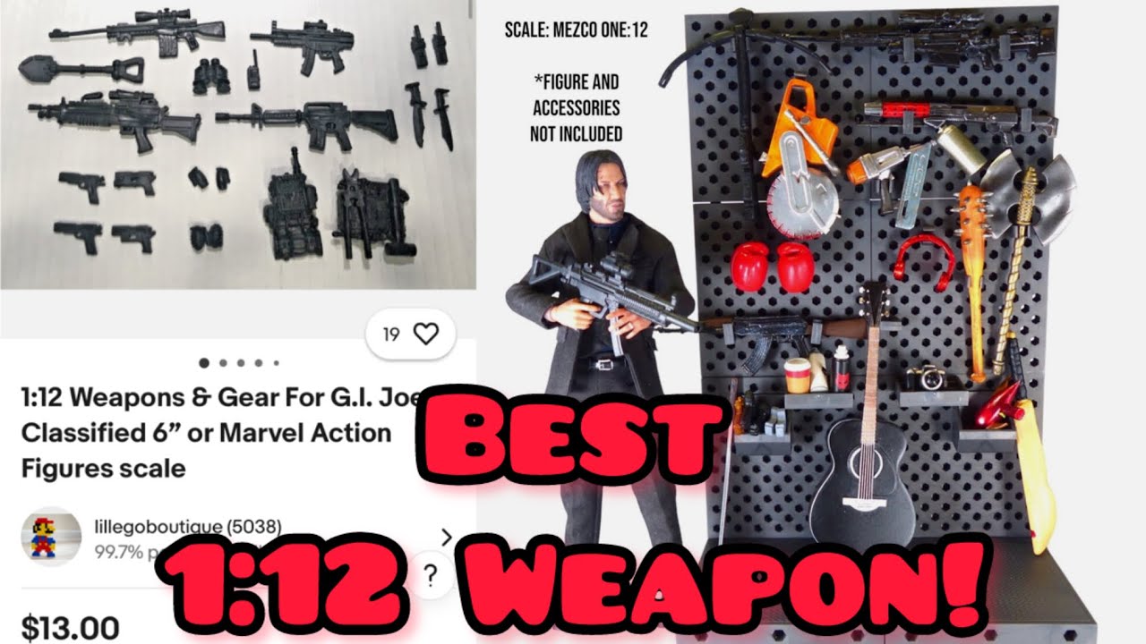 Some of the Best 1:12 Weapon Accessories for Your Action Figures
