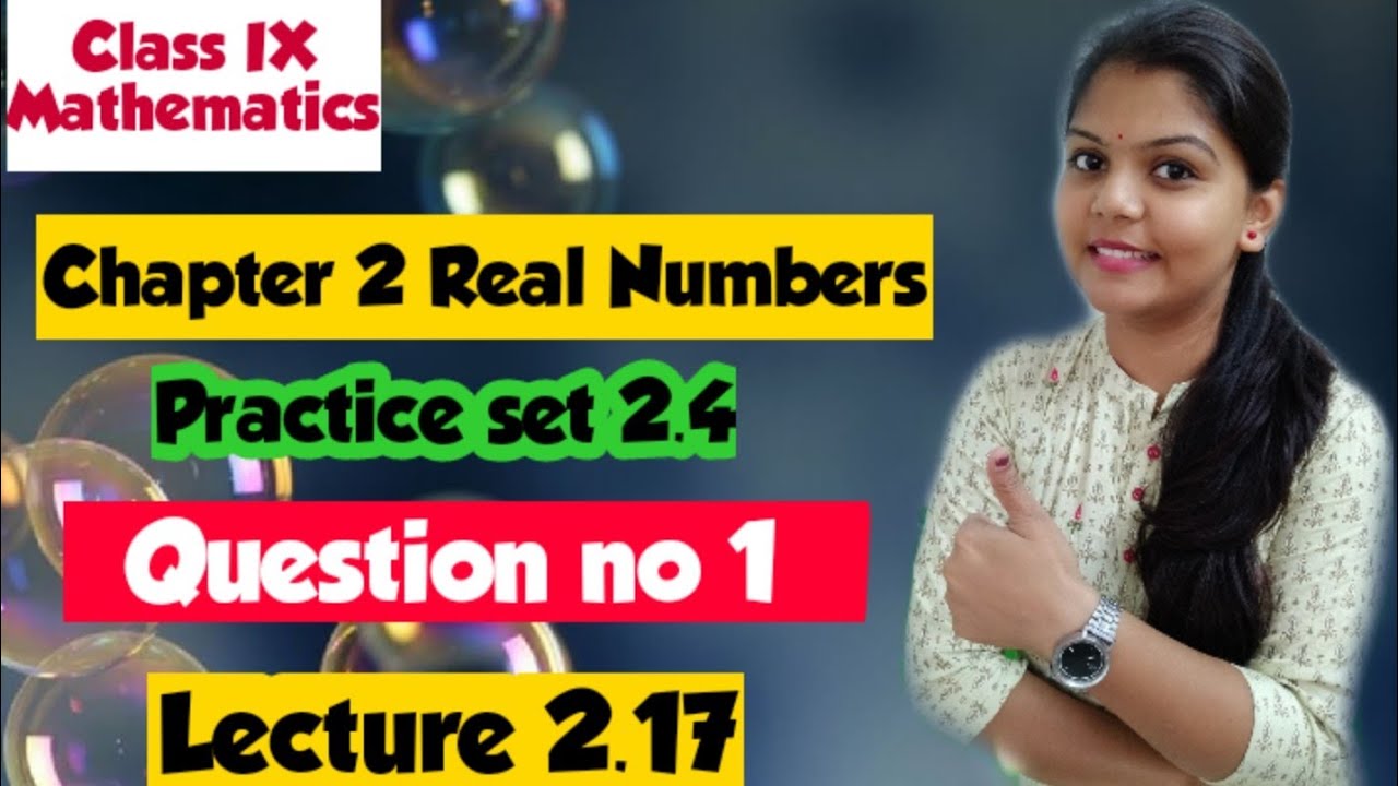 Question no 1 - Practice set 2.4 - Chapter 2 - Class IX Mathematics