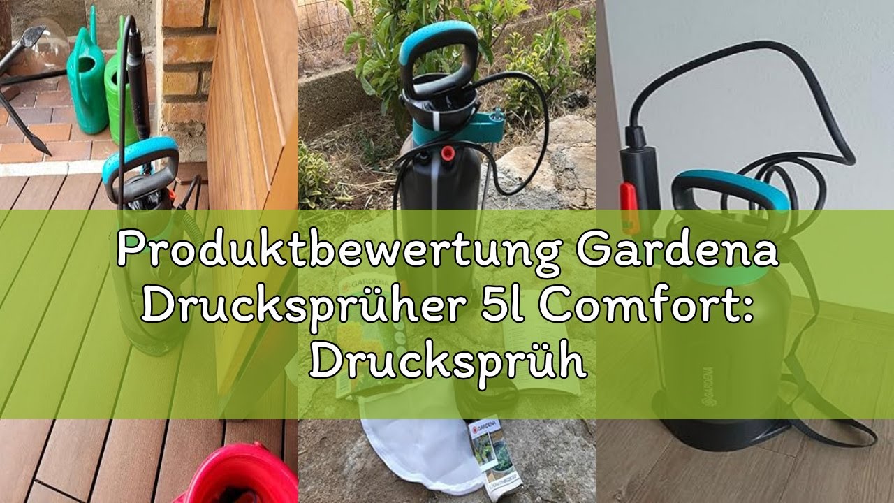 Produktbewertung Gardena Drucksprüher 5l Comfort: Drucksprühgerät mit integrierter Trittfläche, Lanz