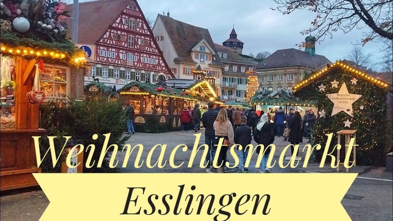 Weihnachtsmarkt Esslingen am Neckar, Deutschland . Christmas Market 🇩🇪❄️☃️🌲 Germany
